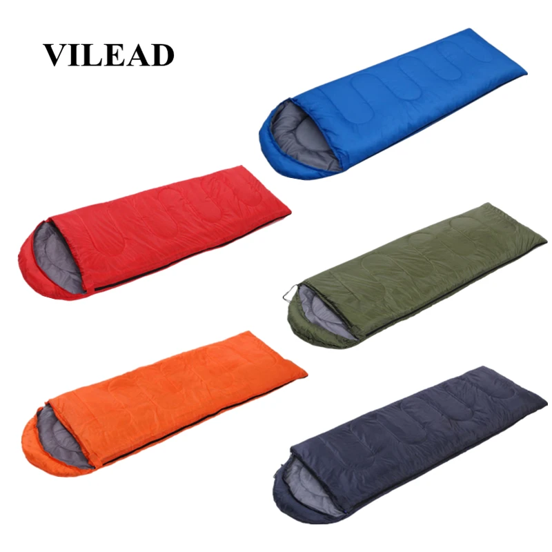 

VILEAD 5 Colors Envelope type Ultralight Sleeping Bag Portable Waterproof Summer Hiking Camping Stuff Adult Quilt Lightweight