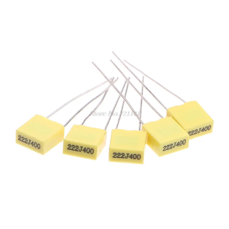 

50 Pcs 10 Value Polypropylene Safety Plastic Film Capacitor Kit 1nF-0.47uF Set