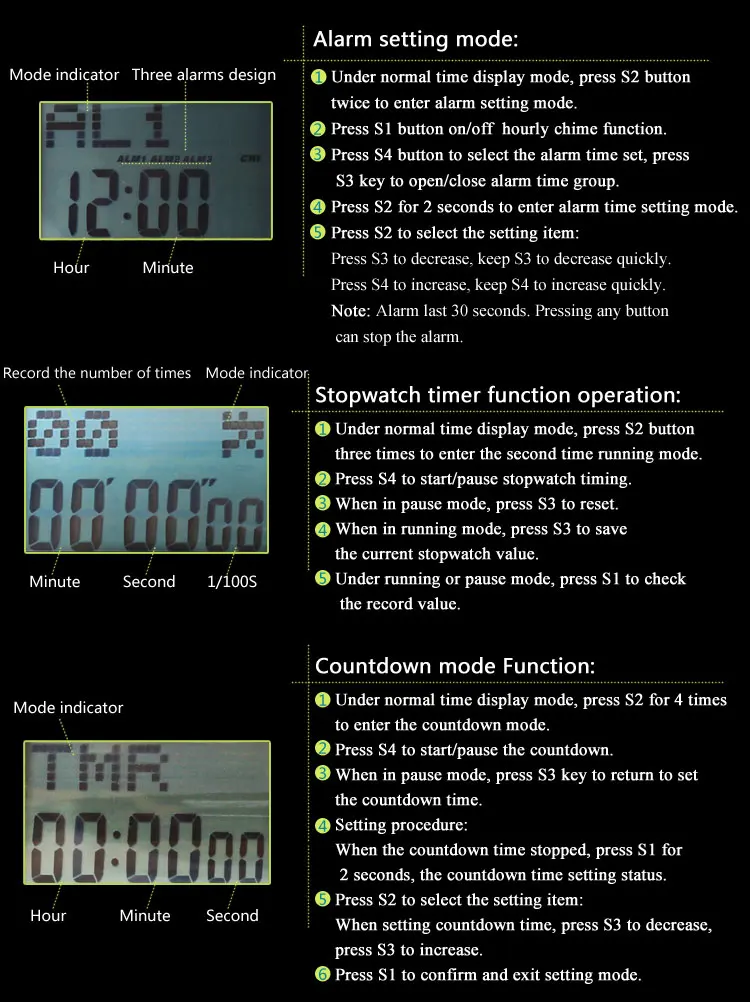 EPOZZ обтекаемый 7 цветов задний светильник для мужчин спортивные цифровые часы для плавания часы для дайвинга уличные мужские часы