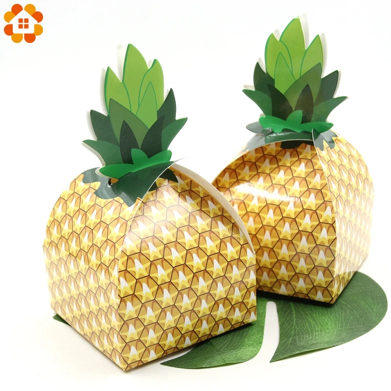 12pcs Lot Diy Paper Pineapple Gift Box Kids Birthday Beach Wedding