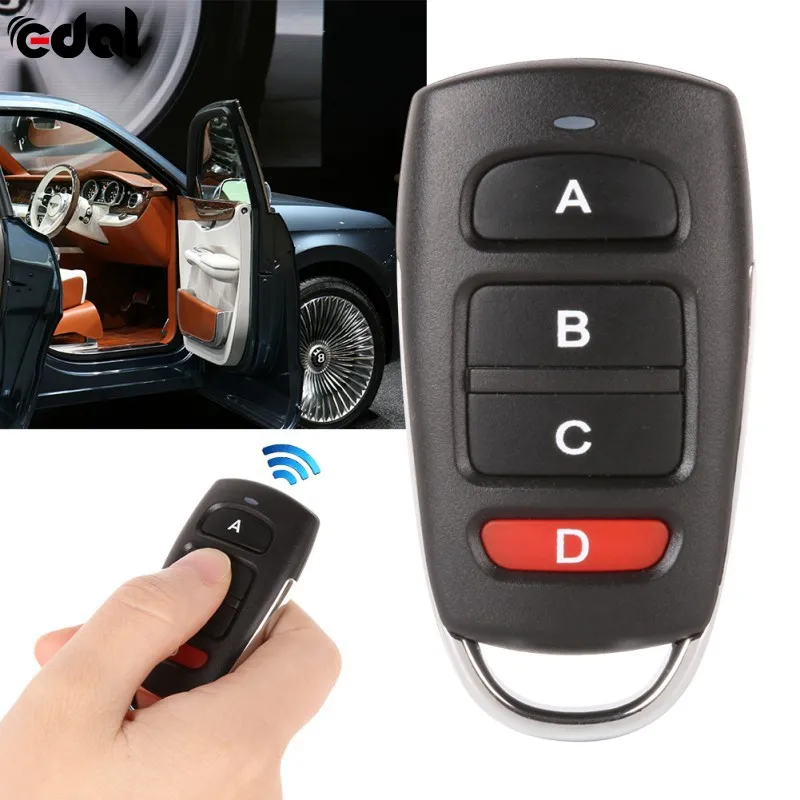 

Remote Control 433mhz Metal Copy Universal Remote Control Learning Type 4 Buttons Wireless Remote Control For Gates k5