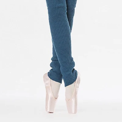 Женские гетры, длинные эластичные трикотажные носки для обуви, 3 цвета, для женщин и девочек, профессиональные аксессуары для танцев, женские зимние спортивные носки - Цвет: Синий