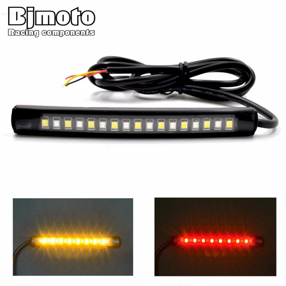 12V Универсальный мотоцикл задний тормоз Стоп сигнал поворота интегрированный