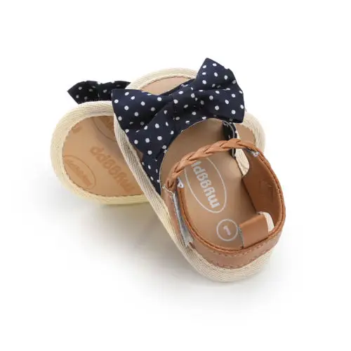 New Summer Princess Baby Girl Lace Bow Sandals Flat Heels Toddler Kids Buckle Clogs Casual Party Wedding Shoes