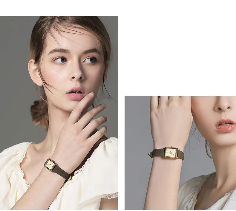 Julius брендовые винтажные кожаные часы Женские Простые прямоугольные маленький циферблат кварцевые наручные часы водонепроницаемые женские часы Montre Femme