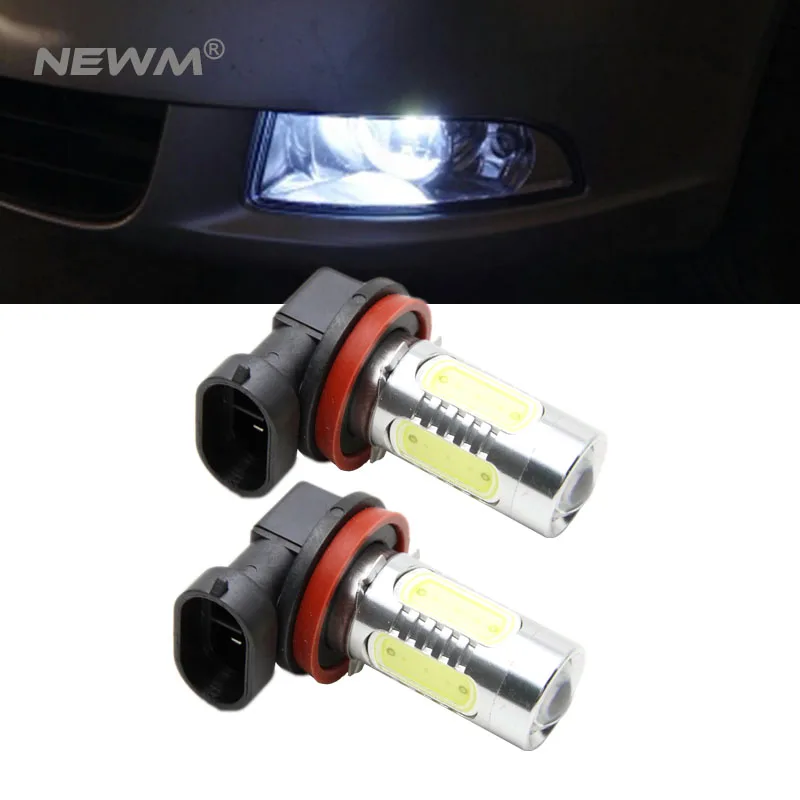 

2pcs 11W 500 Lumens COB Chip H11 Led Car Headlight Fog Light Bulbs For Mercedes W211 W212 W164 W221