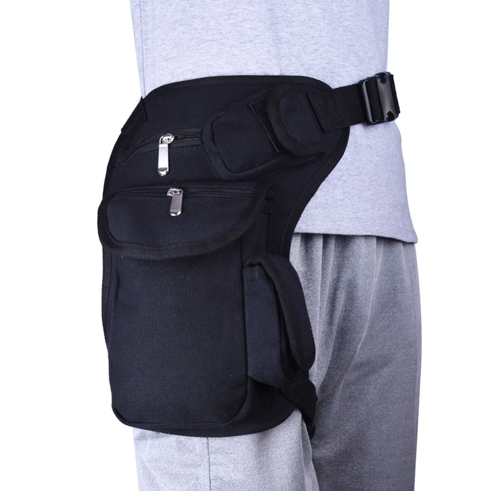 Drop Leg Bag Waist Pack for Men Canvas Thigh Bag Belt Fanny Pack