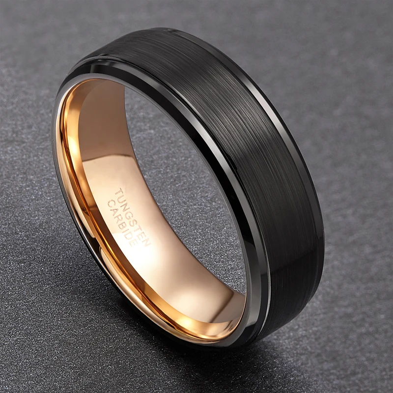 Мужское кольцо из карбида вольфрама 8 мм|mood ring|engagement ringfashion engagement ring |