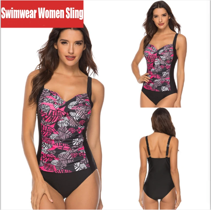

Summer Swimwear Women Sling Backless One Piece Slim Swimsuit Multi-choice Solid Bathing Suits Bikini Padded Beachwear Swimsuit