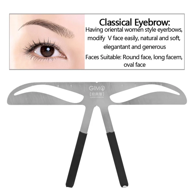 eyebrow shape stencil permanent