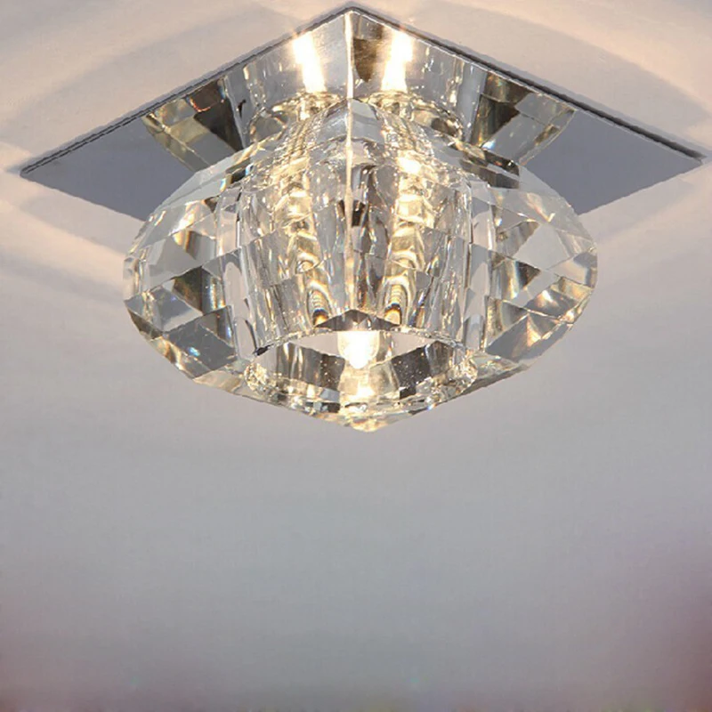 Современный хрустальный потолочный светильник для балкона/гостиной декоративный светодиодный светильник потолочный светильник s ванная комната светодиодный потолочный светильник