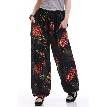 

2019 Spring And Summer Vetement Femme Pants Women 4XL Plus Size Camouflage Vintage Casual Elegant Harajuku Loose Comfortable