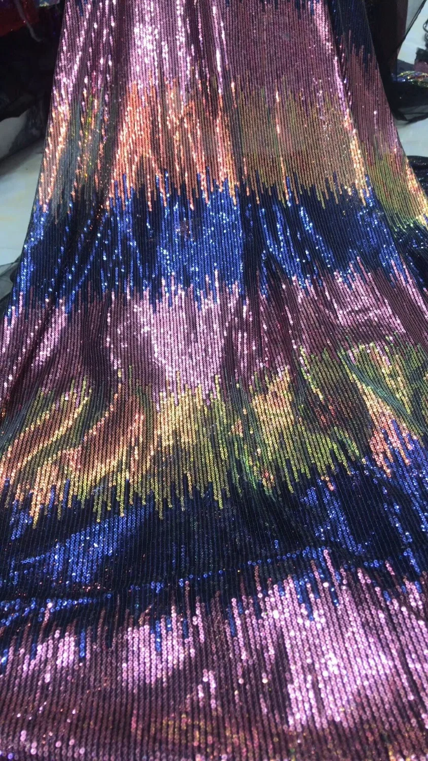 hot sale ZH-4183 sequins French Net Lace Fabric embroidery mesh fabric nigerian tulle lace | Дом и сад