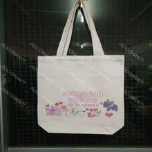 ROCOHANTI только$15 Холст сумка хозяйственная с логотипом на заказ Печать Белый цвет 42X35X10 см