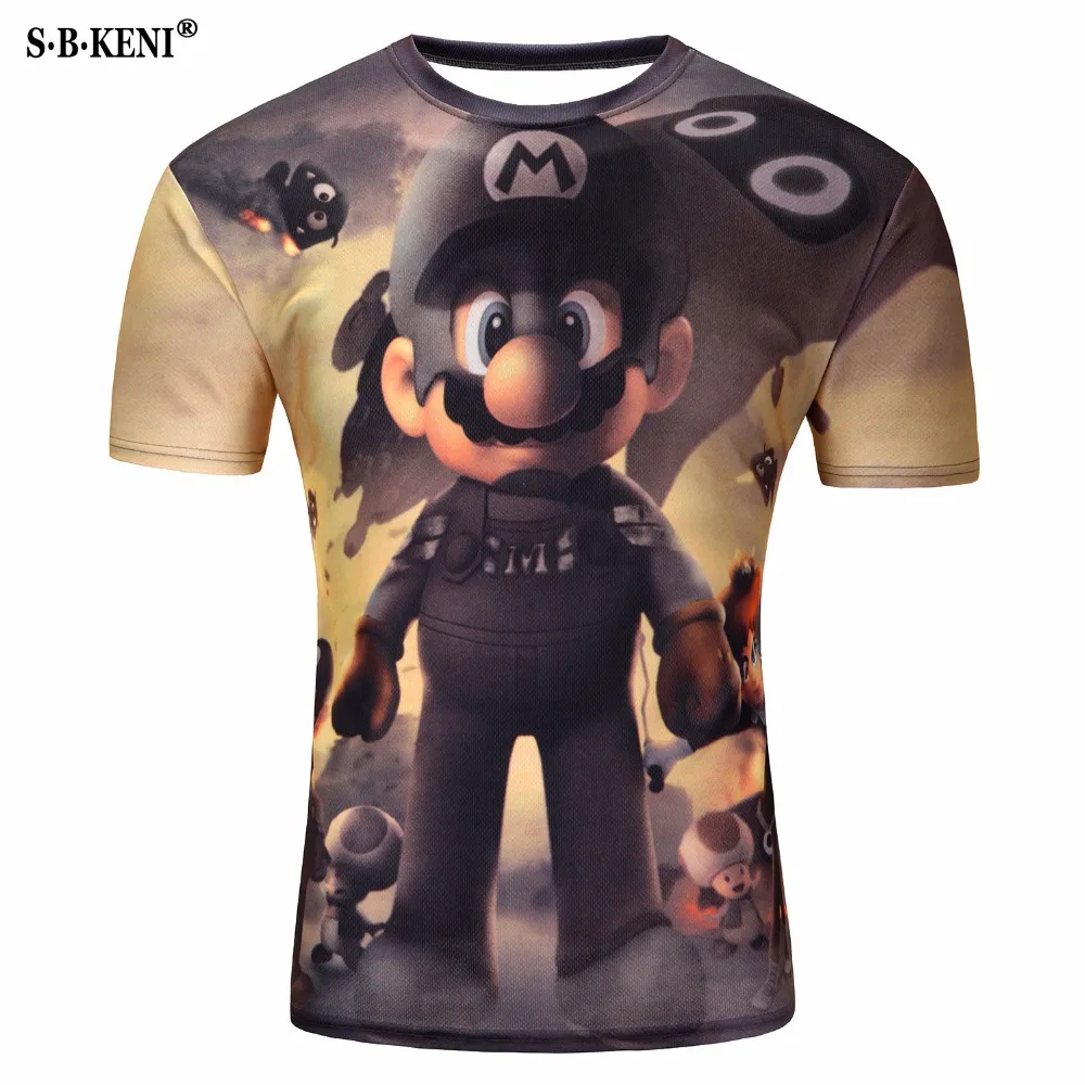 Высококачественная футболка с 3D-принтом в виде капель воды, футболка с коротким рукавом в стиле панк, M-4XL мужские футболки