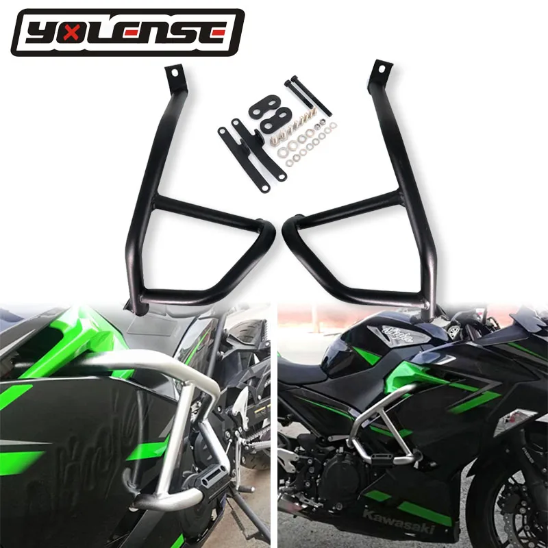 

Motorcycle Accessories Engine Guard Bumper Crash Bar Body Frame Protector For KAWASAKI NINJA400 NINJA 400 2018 2019 High quality