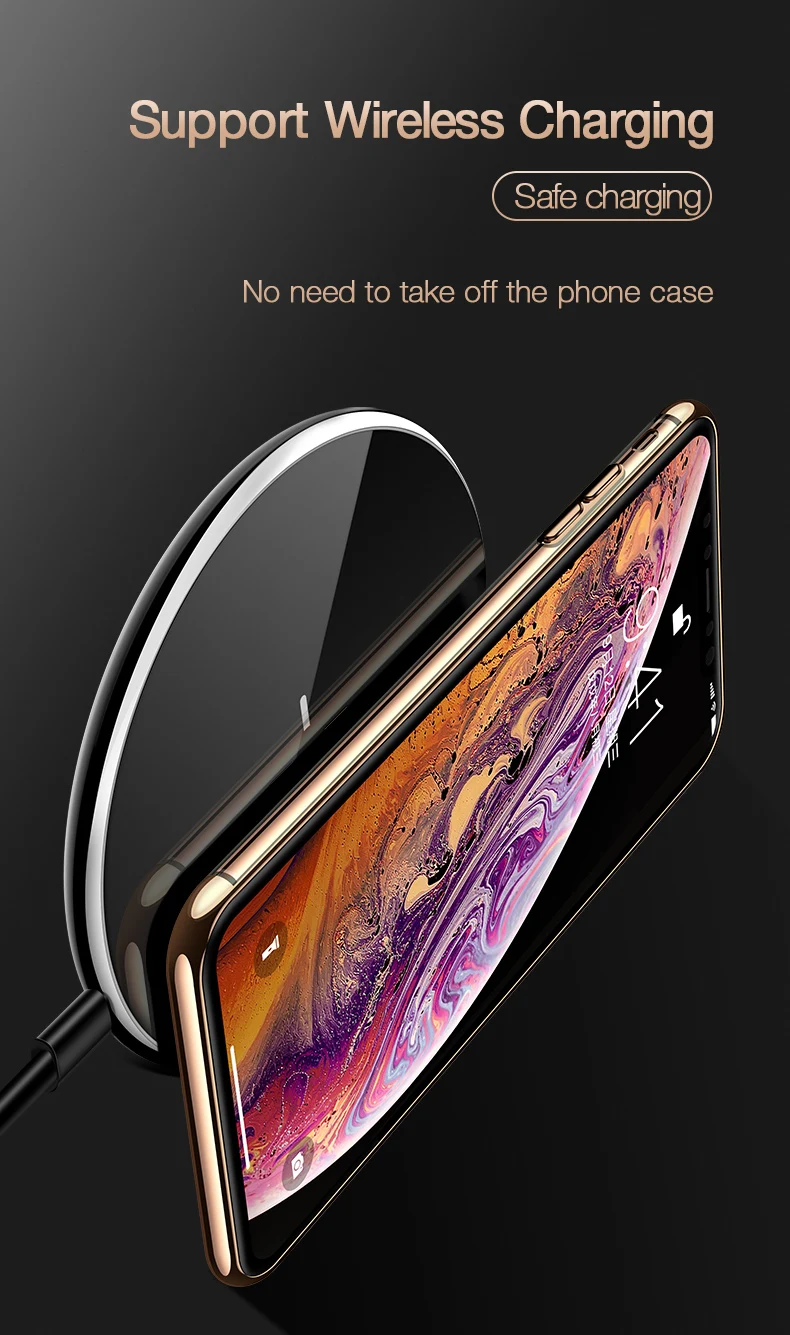 CAFELE Case for iPhone XS Max Silicone Color Plating Case Cover Transparent Backing Soft TPU Phone Cover for New iPhone XSMax (10)
