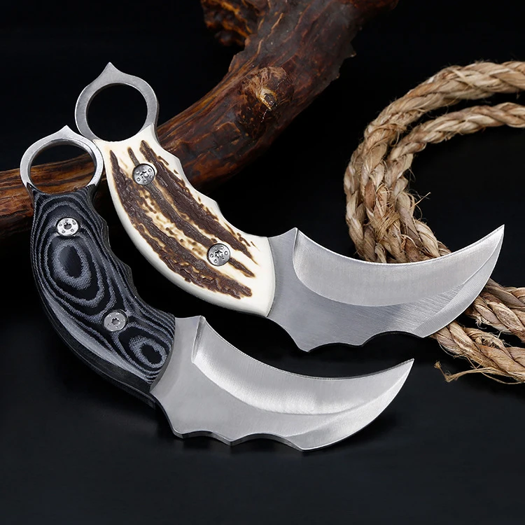 5Cr13Mov Сталь фиксированным лезвием охотничий Ножи Открытый выживания ножи и оболочка для Пеший Туризм Лидер продаж с кожаной оболочке