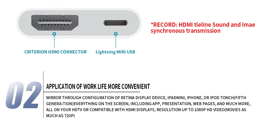 Для Lightning Port To HDMI AV адаптер кабель цифровой HDTV TV HD 1080P экран дисплей ключ конвертер