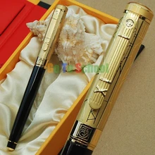 PICASSO 902 BLACK & GOLDEN FOUNTAIN PEN FINE NIB WITH ORIGINAL BOX