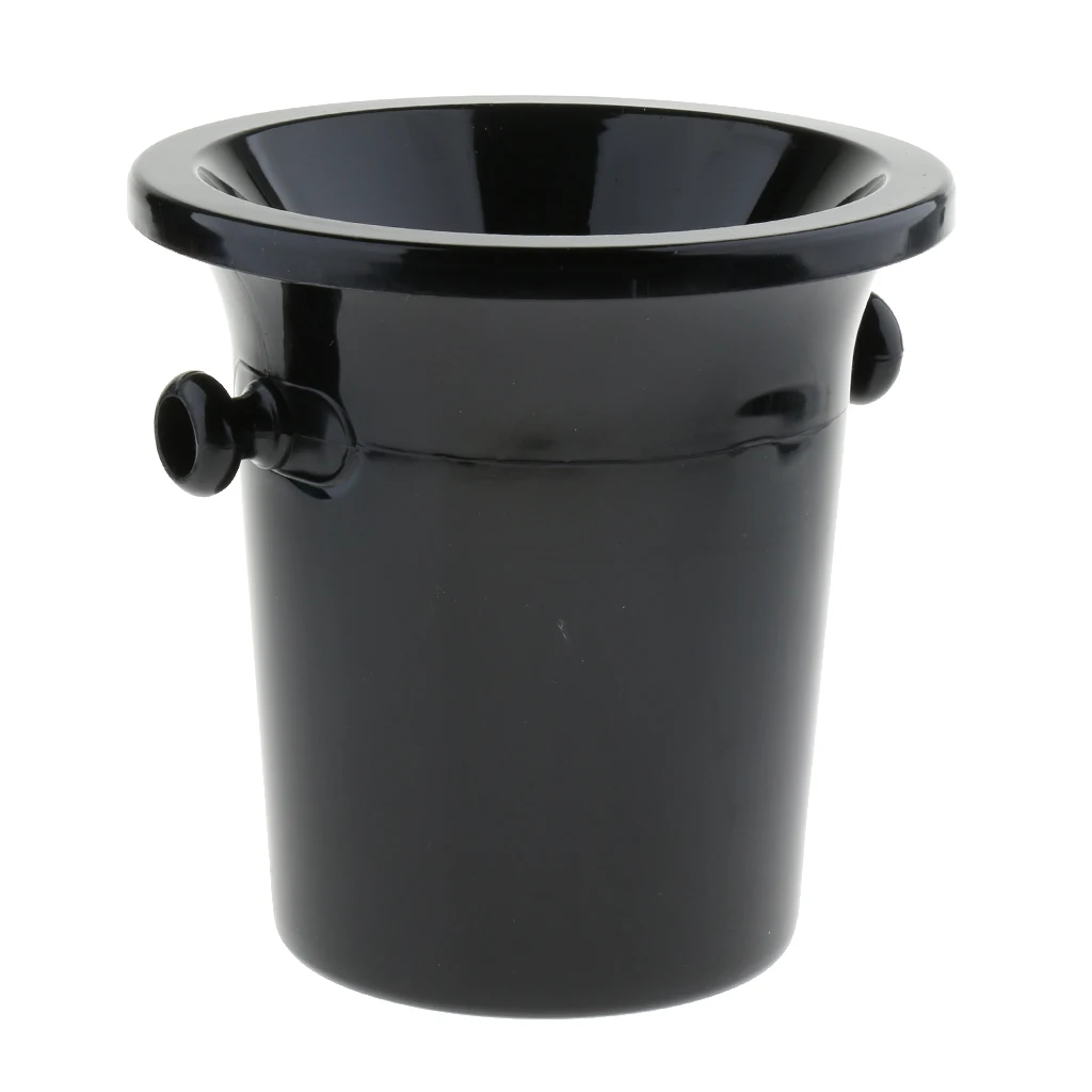 3-Liter Black Wine Chiller Plastic Champagne Cooler Bucket with Handles and Lid