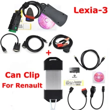 For Renault Can Clip V174 + Lexia3 PP2000 Diagbox V7.83 Lexia 3 Lexia-3 V48 PP2000 V25 OBD2 Diagnostic Tool by DHL