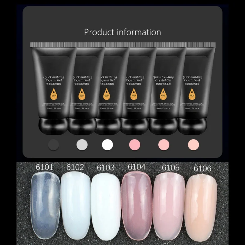 

Nail Tips Finger Extension Glue Quick Building Poly Gel Camouflage Nail Art UV Builder Gel 30ml