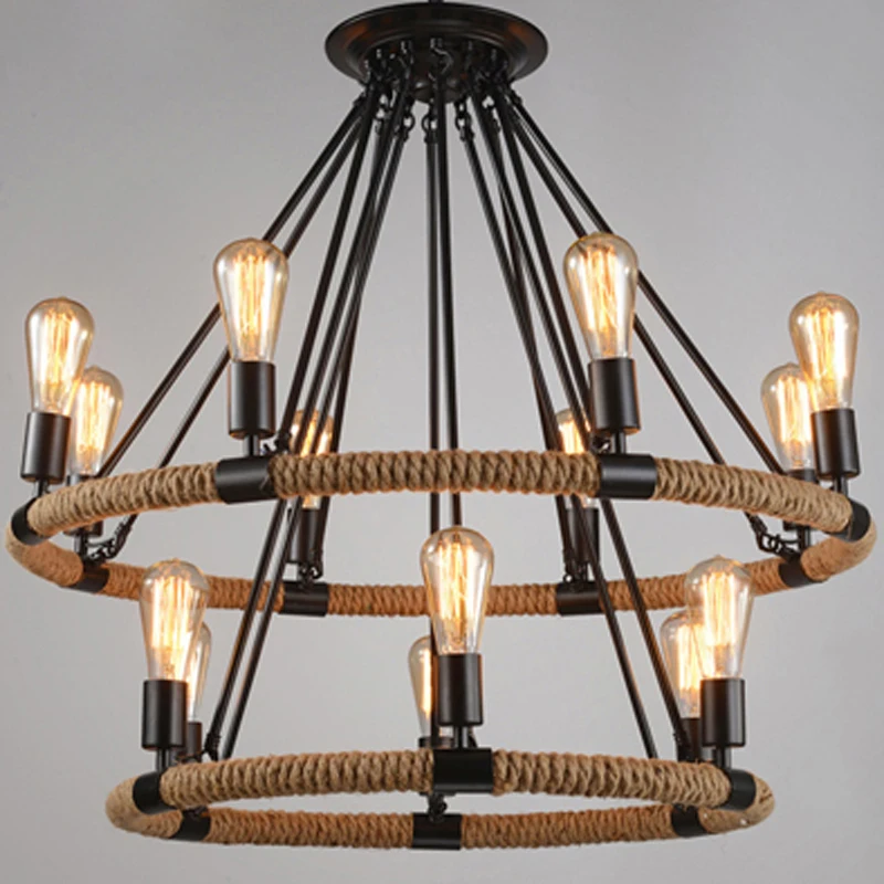 Us 129 01 30 Off North Country Pendant Lights Loft Rope Lamps Restaurant Retro Vintage Edison Lighting 6 8 14 Arms In Us 129 01 30 Off North Country Pendant Lights Loft Rope Lamps Restaurant Retro Vintage Edison Lighting 6 8 14 Arms In