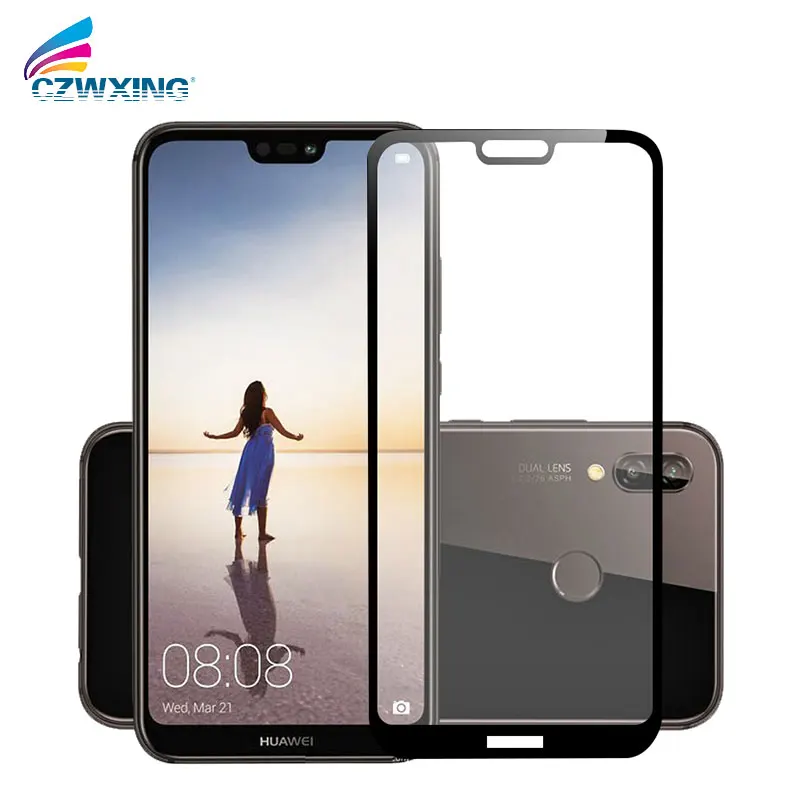 Закаленное стекло для Huawei P20 Lite защита экрана Полное покрытие P20Lite стеклянная