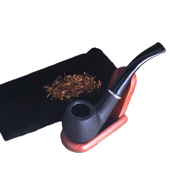 

Black Pipe Chimney Smoking Pipes Mouthpiece Herb Tobacco Pipe Cigar Gifts Narguile Grinder Smoke