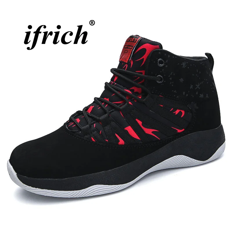 New Cool Male Basketball Shoes High Top Training Shoes Men Comfortable Basketball Sneakers Boy Red Gray Men Shoes for Basketball New Cool Male Basketball Shoes High Top Training Shoes Men Comfortable Basketball Sneakers Boy Red Gray Men Shoes for Basketball