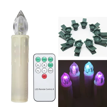 

90pcs/pkg Merry Xmas Flickering LED Candle Battery Powered Natural Warm White Multiple Color Change Dimmable Christmas Decor
