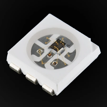 100 Stück WS2812 6-PIN RGB SMD 5050 PLCC6 LED mit integriertem WS2811 Controller 