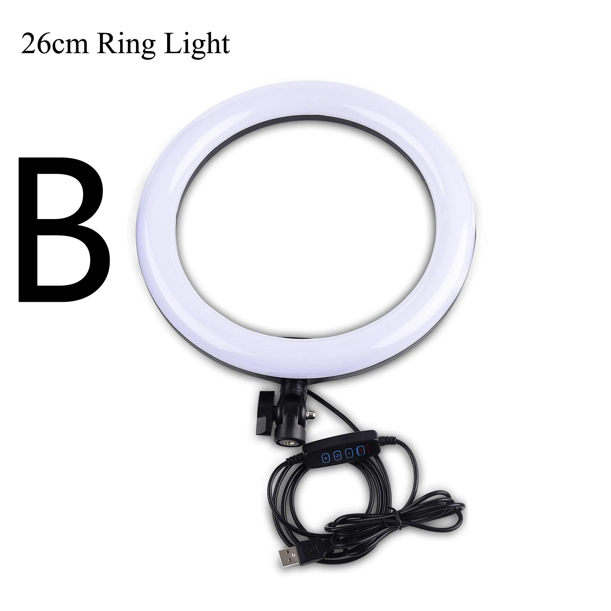 LED Ring Light Dimmable Ringlight Bi Color 3200K 5500K Photography Photo Studio YouTube Video Shooting Ring Light Lamp&Tripod - Цвет: 5600 К