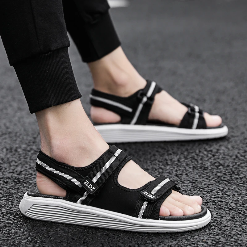 

High Quality Fashion Man Beach Sandals 2019 Summer Gladiator Men's Outdoor Shoes Roman Men Casual Shoe Zapatillas Hombre