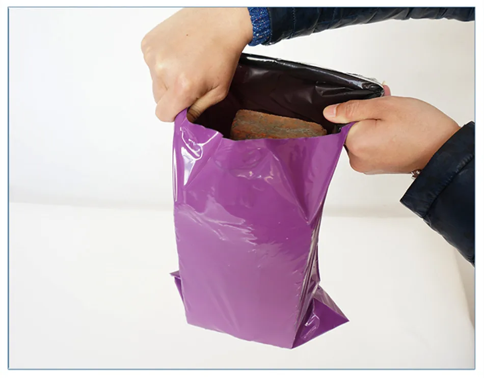 35*47cm Purple Color Poly Self Adhesive Mailing Bags Courier Poly