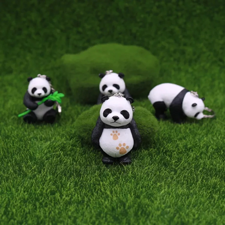 

1pc Cute Cartoon Panda Pendant Keychain Bag Handbag Hanging Key Ring Cartoon Animal Keychain Lovely Cat Key Ring Woman Man