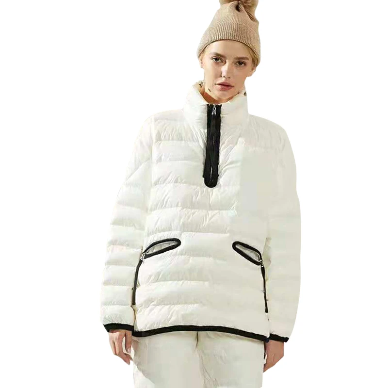 

winter down coat female coat 2019 women oversize Causal Solid down jacket 90% White Duck Down Coat Women Winter High Quality