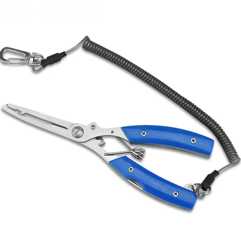 Stainless Steel Fishing Multifunctional Plier Lanyards Boating Ropes