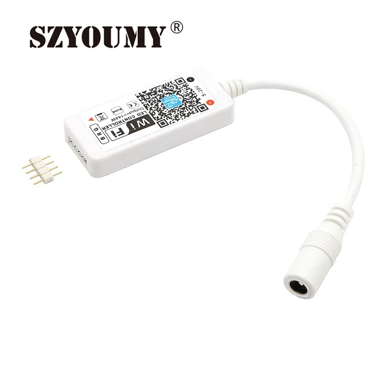 SZYOUMY мини WiFi RGB RGBW контроллер по телефону DC 5 V 24 общий анод подключение приложение
