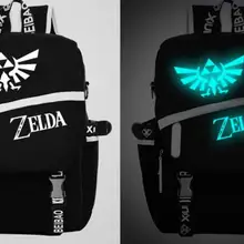 Аниме Легенда о САО Сказочный хвост Темный светильник светящийся ранец Рюкзак Школьная Сумка на плечо косплей подарок