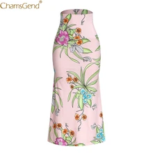 Длинные юбки женские макси юбки длинные женские макси юбки Повседневные цветочные с высокой талией с принтом тонкие печатные юбки женские могут
