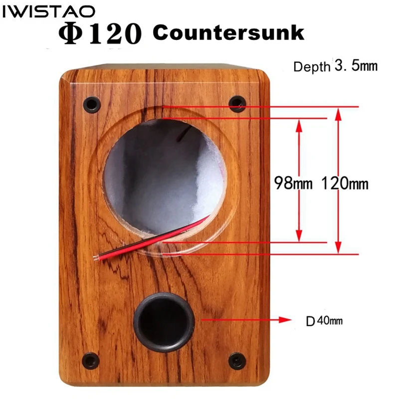 IWISTAO 4 дюйма полный спектр динамик пустой шкаф пассивный динамик корпус дерево 15 мм высокой плотности МДФ объем 7.2L DIY