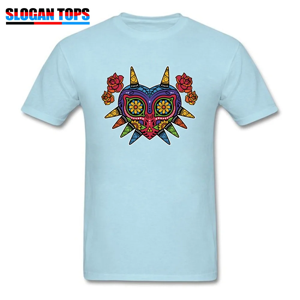 Young Latest Tops & Tees Round Neck Summer Fall 100% Cotton Fabric T-Shirt Comics Short Sleeve El Dia de la Majora Tops Shirt El Dia de la Majora light
