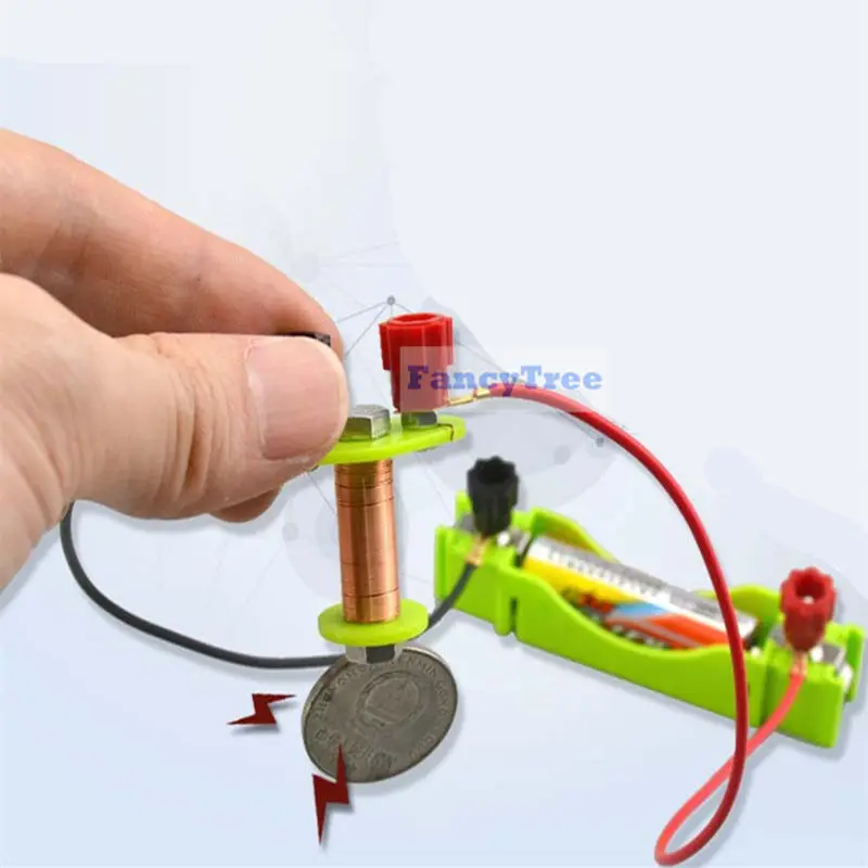 

Electromagnet experiment primary school students fun DIY technology small production small inventions manual assembly model kit