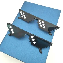 Xinfeite солнцезащитные очки, индивидуальные Thug Life очки для вечеринки, мозаичные очки, 8 бит, MLG, пиксельные солнцезащитные очки для мужчин и женщин, X503