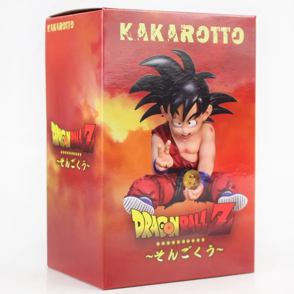 10 см Dragon Ball Z Son goku ребенок kakarotto Majin buu ПВХ фигурка игрушки - Цвет: with BOX A