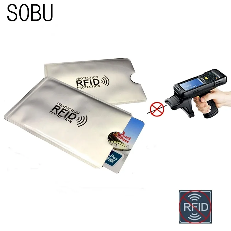 5pcs Anti Rfid Blocking Reader Lock Bank Card Holder ID Bank Card Case Rfid Protection Metal Credit Card Holder Aluminium H042