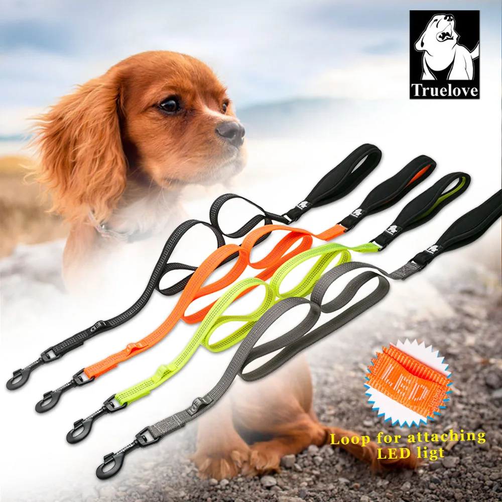 Truelove nylon dog pet leashes lead running walking reflective with