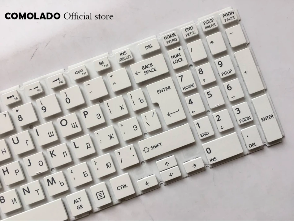 RU Russian keyboard for Toshiba Satellite L50-B L55-B L55DT-B S50-B S55-B white without frame Keyboard RU Layout (2)